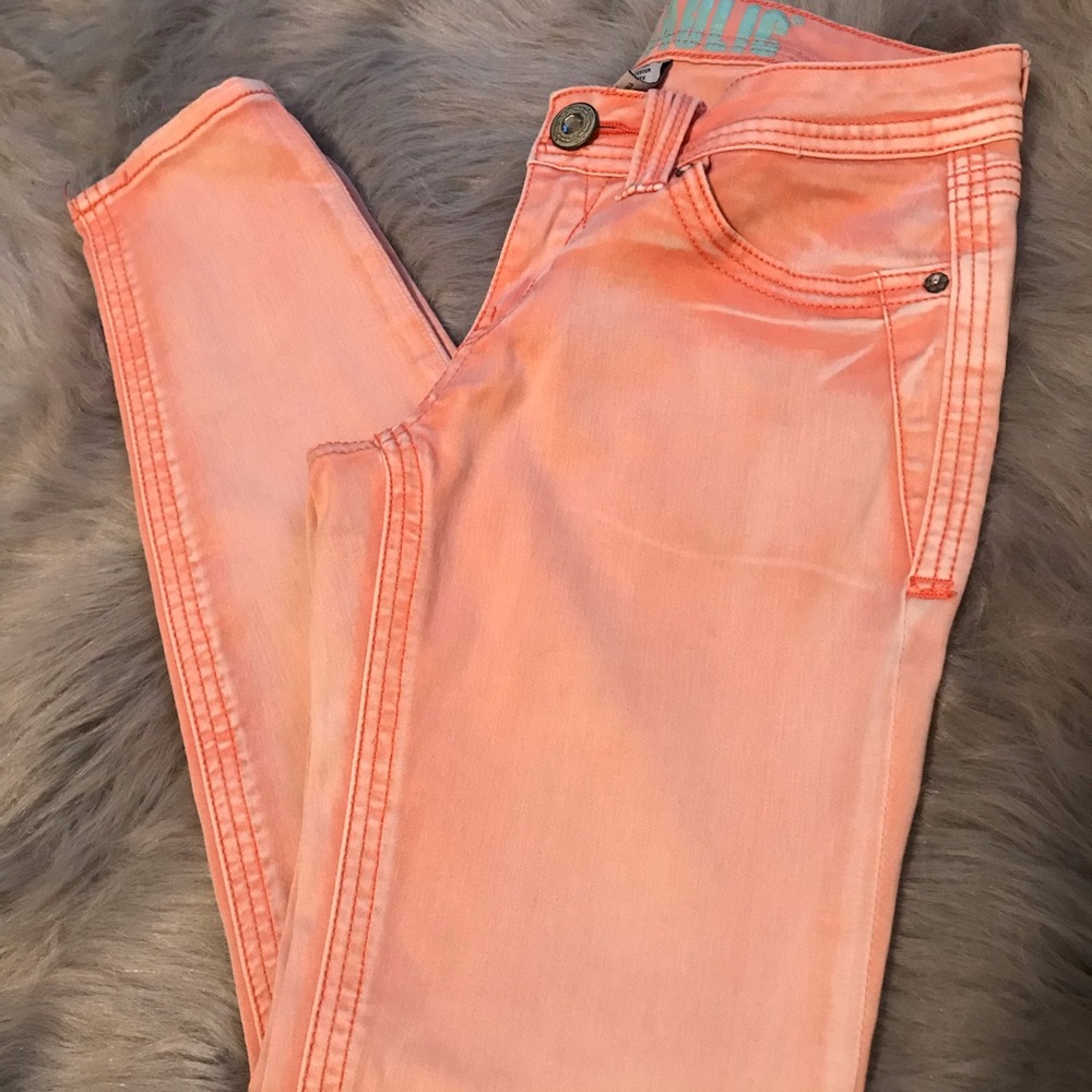 Light pink faded skinny Hydraulic jeans